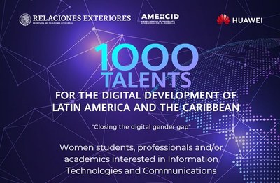 Aberta seleção para bolsas de estudo “HUAWEI-SRE 1000 Talentos para o Desenvolvimento Digital da América Latina e do Caribe” para mulheres